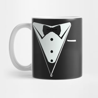 Funny fancy dress dinner jacket and bow tie suit Mug